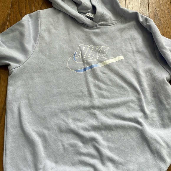 Nike Jackets & Blazers - blue nike sweatshirt